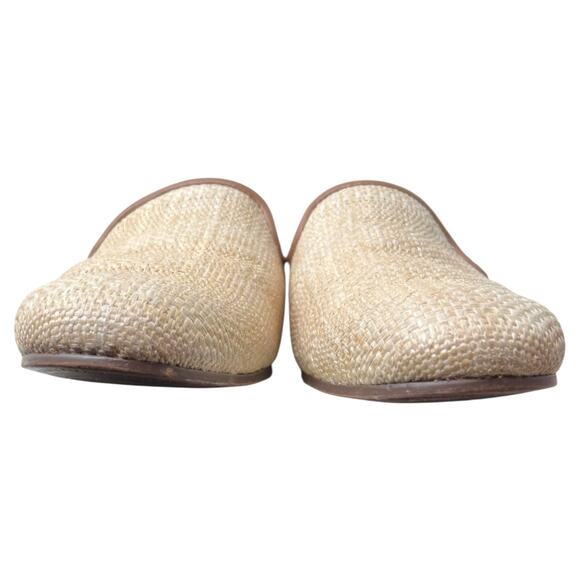 VIONIC Willa Flat Mule in Natural Raffia Tan Woven Loafers Comfort Women's 9.5 - Picture 7 of 11